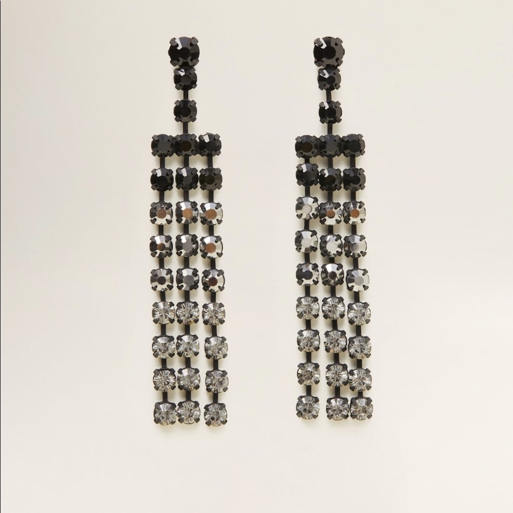 NWT Mango Crystal Earrings